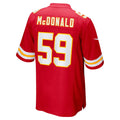 STECN KC.Chiefs #59 Cooper McDonald Red Team Game Jersey