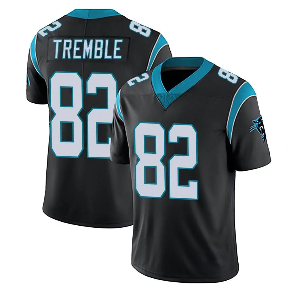 C.Panthers #82 Tommy Tremble Player Black Vapor Untouchable Limited Game STECN Stitched Jerseys