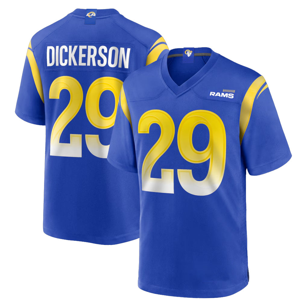 LA.Rams #29 Eric Dickerson Player Royal Home Game STECN Stitched Jerseys