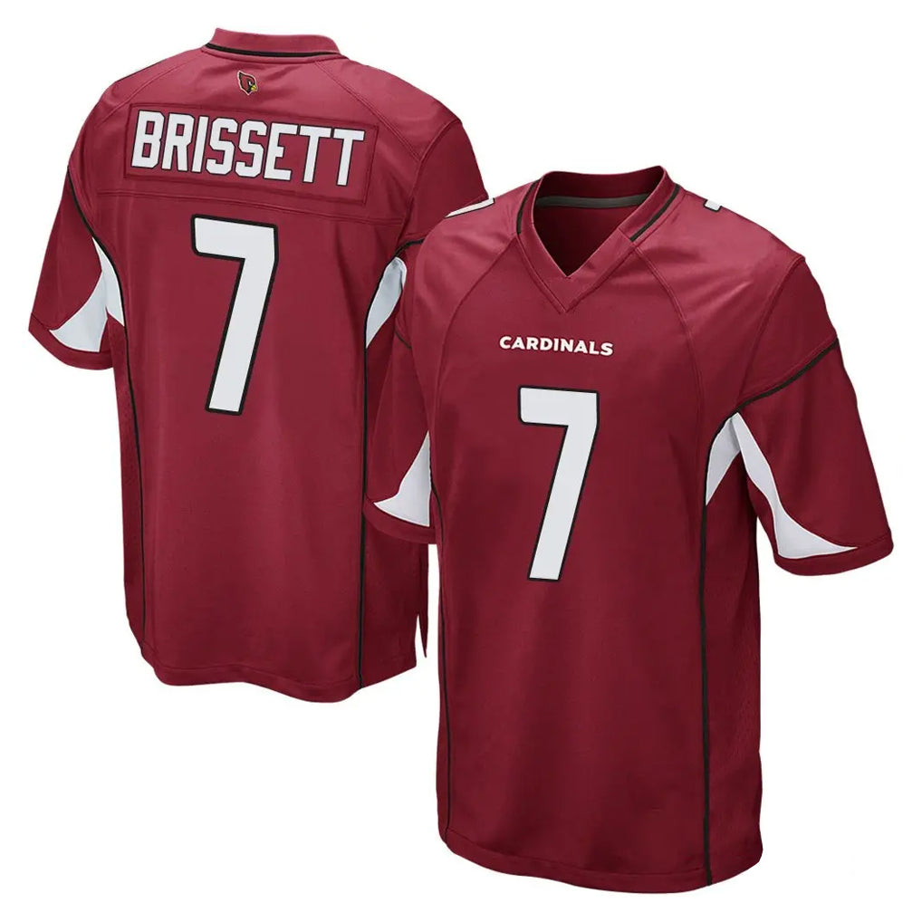 A.Cardinals #7 Jacoby Brissett Player Cardinal Home Game STECN Stitched Jerseys