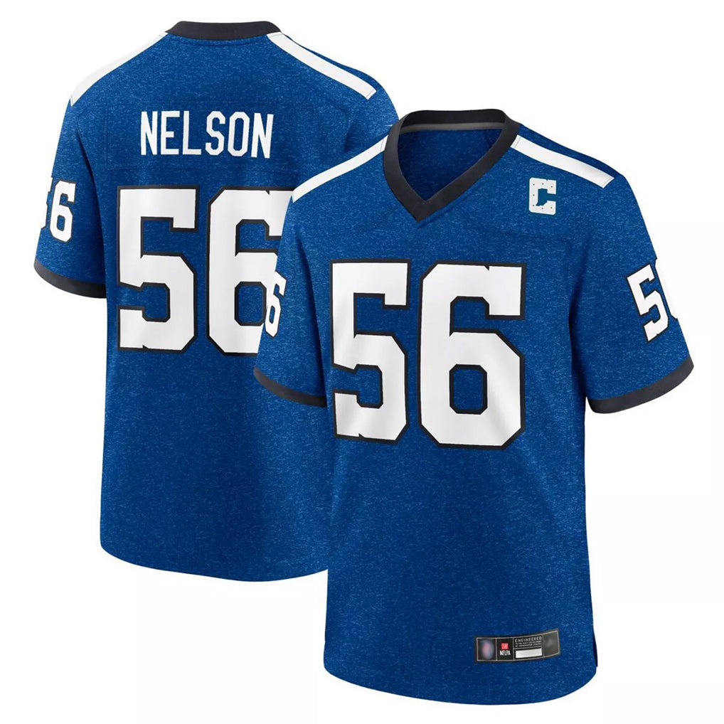 IN.Colts #56 Quenton Nelson Player Royal Alternate Indiana Nights Home Game STECN Stitched Jerseys