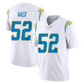 LA.Chargers #52 Khalil Mack Player White Limited Vapor Untouchable Home Game STECN Stitched Jerseys