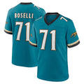 J.Jaguars #71 Tony Boselli Player Teal Prowler Throwback Limited Home Game STECN Stitched Jerseys