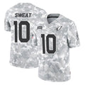 A.Cardinals #10 Josh Sweat Player Arctic Camo Limited Salute To Service Home Game STECN Stitched Jerseys