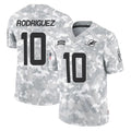 M.Dolphins #10 Jacob Rodriguez Player Arctic Camo Salute To Service Limited Game STECN Stitched Jerseys