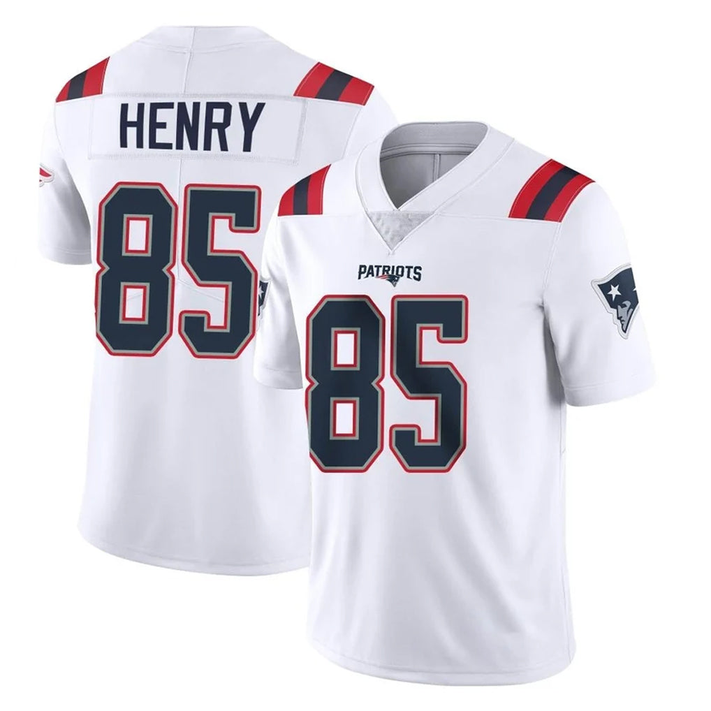 NE.Patriots #85 Hunter Henry Player White Vapor Untouchable Home Game STECN Stitched Jerseys