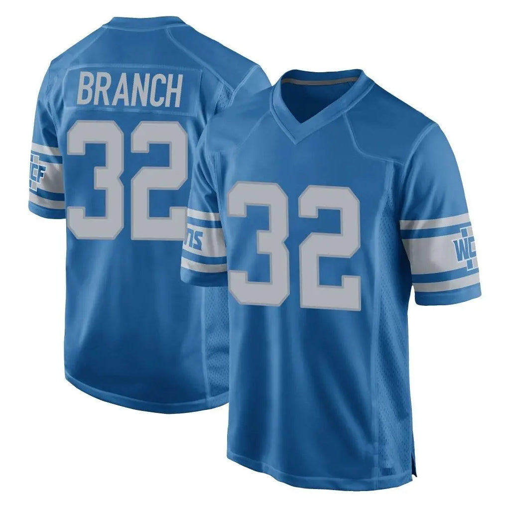 D.Lions #32 Brian Branch Player Blue Vapor Untouchable Throwback Game STECN Stitched Jerseys