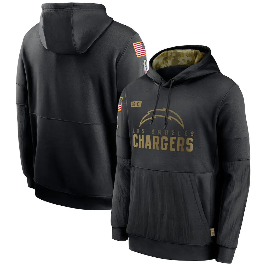 LA.Chargers ## Chargers Blank Player Black Salute to Service Hoodies Limited Game STECN Stitched Jerseys