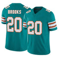 M.Dolphins #20 Jordyn Brooks Player Aqua Limited Alternate Vapor F.U.S.E. Home Game STECN Stitched Jerseys