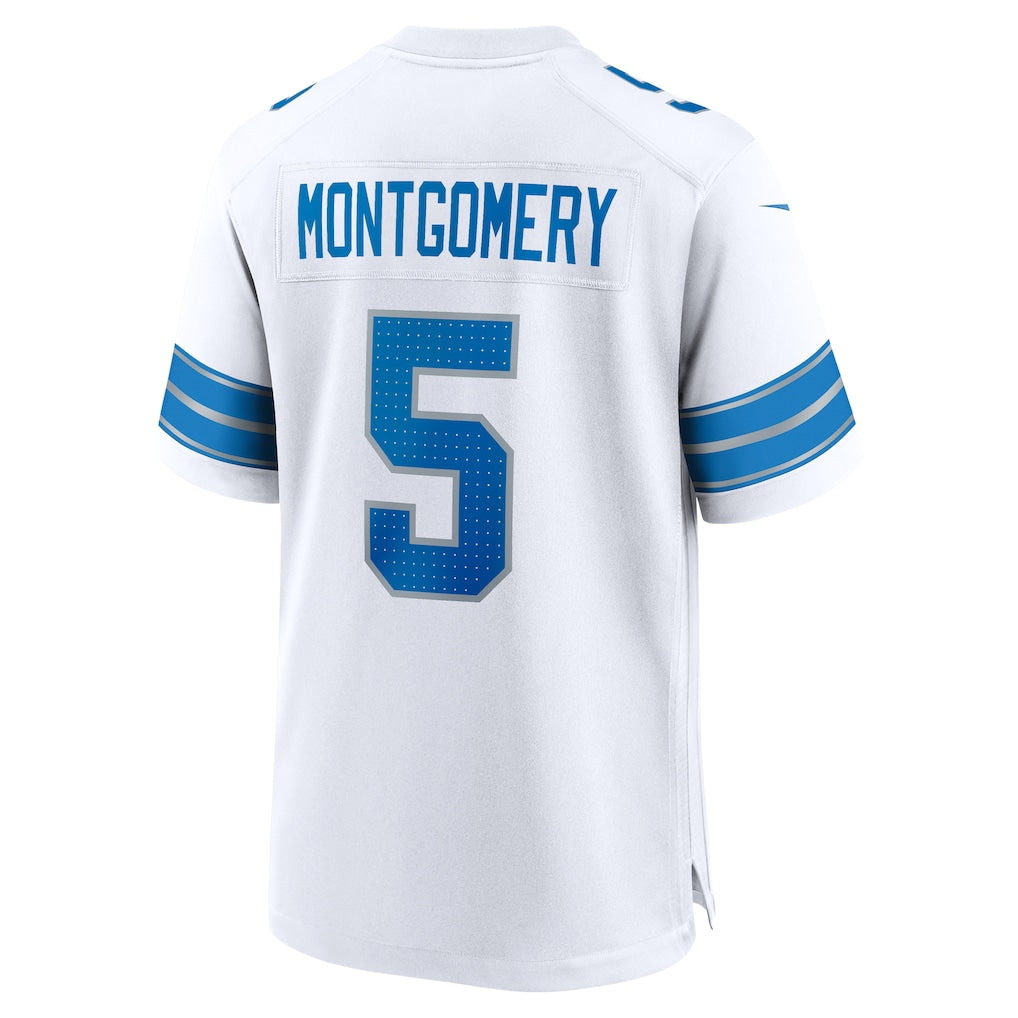 STECN D.Lions #5 David Montgomery White Game Jersey