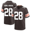 C.Browns #28 Emmanuel McNeil-Warren Player Brown Home Game STECN Stitched Jerseys