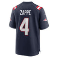 STECN NE.Patriots #4 Bailey Zappe Navy Game Player Jersey