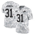 D.Lions #31 Kerby Joseph Player Arctic Camo Salute To Service Limited STECN Stitched Jerseys