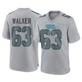 C.Panthers #63 Rasheed Walker Player Gray Atmosphere Fashion Game STECN Stitched Jerseys