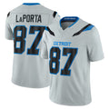 D.Lions #87 Sam LaPorta Player Silver Limited 2026 Rivalries Collection Home Game STECN Stitched Jerseys