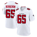 A.Falcons #65 Matthew Bergeron Player White Team Color Home Game STECN Stitched Jerseys