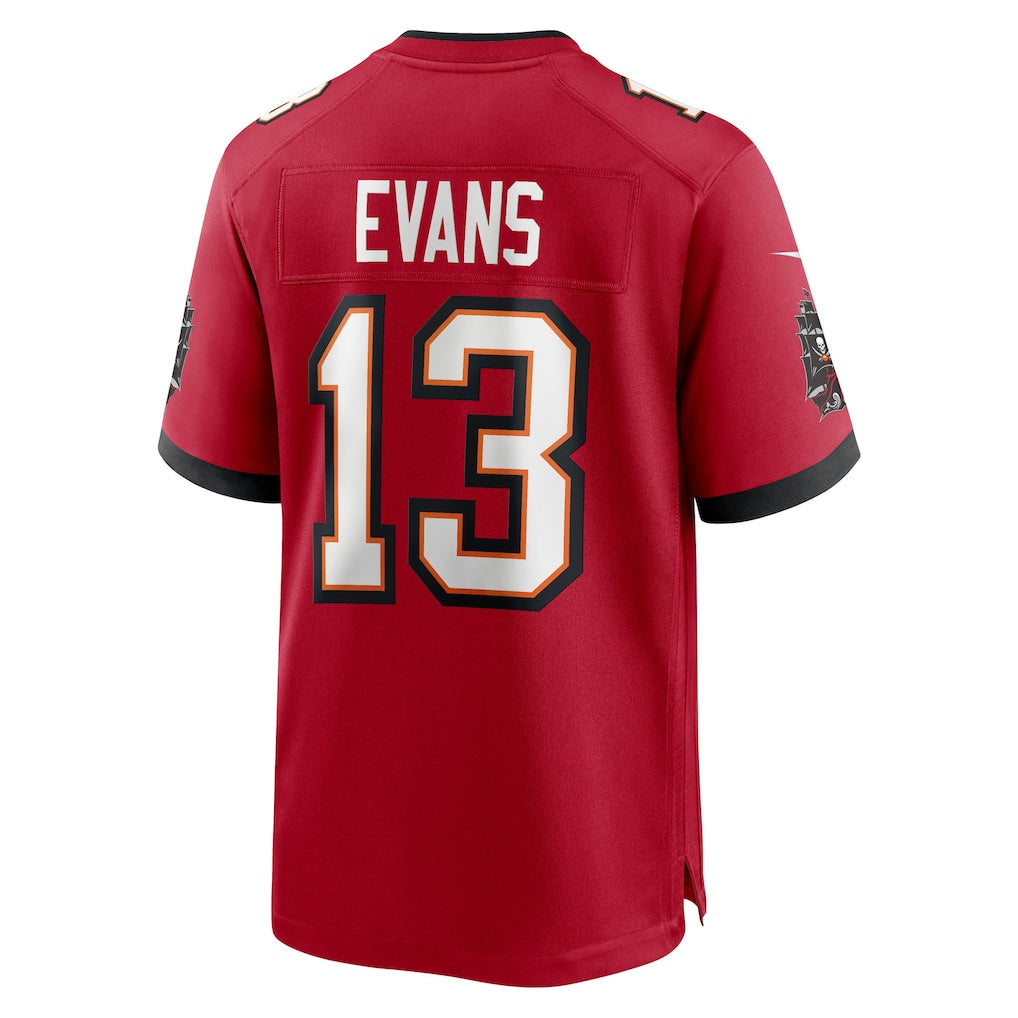 STECN TB.Buccaneers #13 Mike Evans Red 50th Season Team Game Jersey