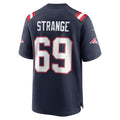 STECN NE.Patriots #69 Cole Strange Navy Game Player Jersey