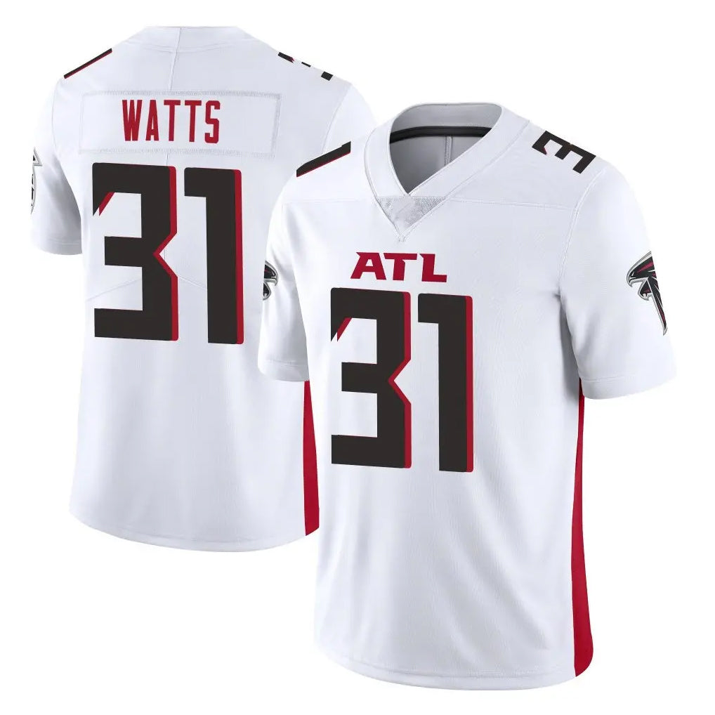 A.Falcons #31 Xavier Watts Player White Vapor Untouchable Limited Home Game STECN Stitched Jerseys
