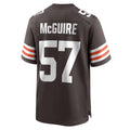 STECN C.Browns #57 Isaiah McGuire Brown Team Game Jersey