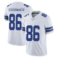 D.Cowboys #86 Luke Schoonmaker Player White Vapor Untouchable Limited Home Game STECN Stitched Jerseys