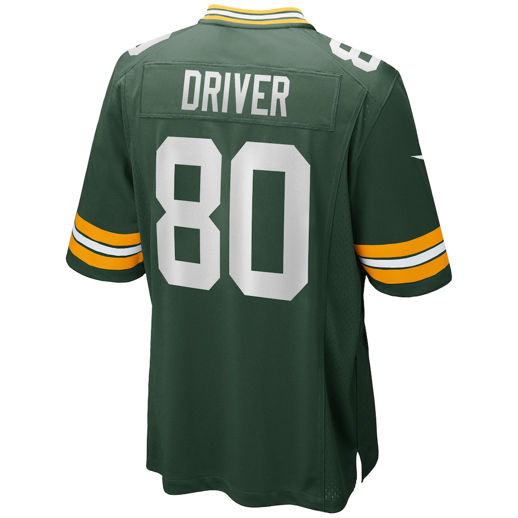 STECN GB.Packers #80 Donald Driver Green Game Retired Player Jersey