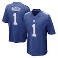 NY.Giants #1 Malik Nabers Player Royal Home Game STECN Stitched Jerseys