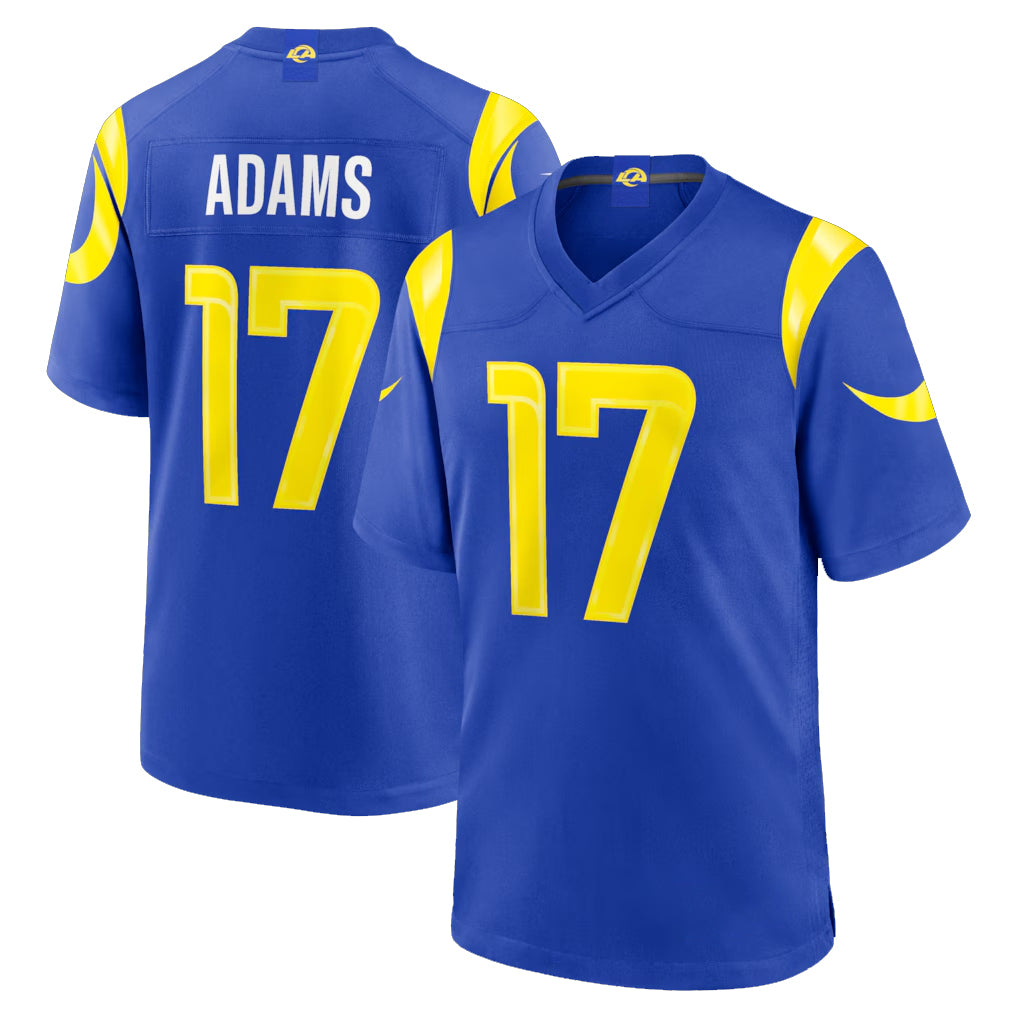 LA.Rams #17 Davante Adams Player Royal Limited Home Game STECN Stitched Jerseys
