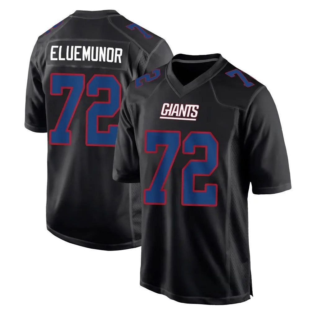 NY.Giants #72 Jermaine Eluemunor Player Carbon Fashion Limited Home Game STECN Stitched Jerseys