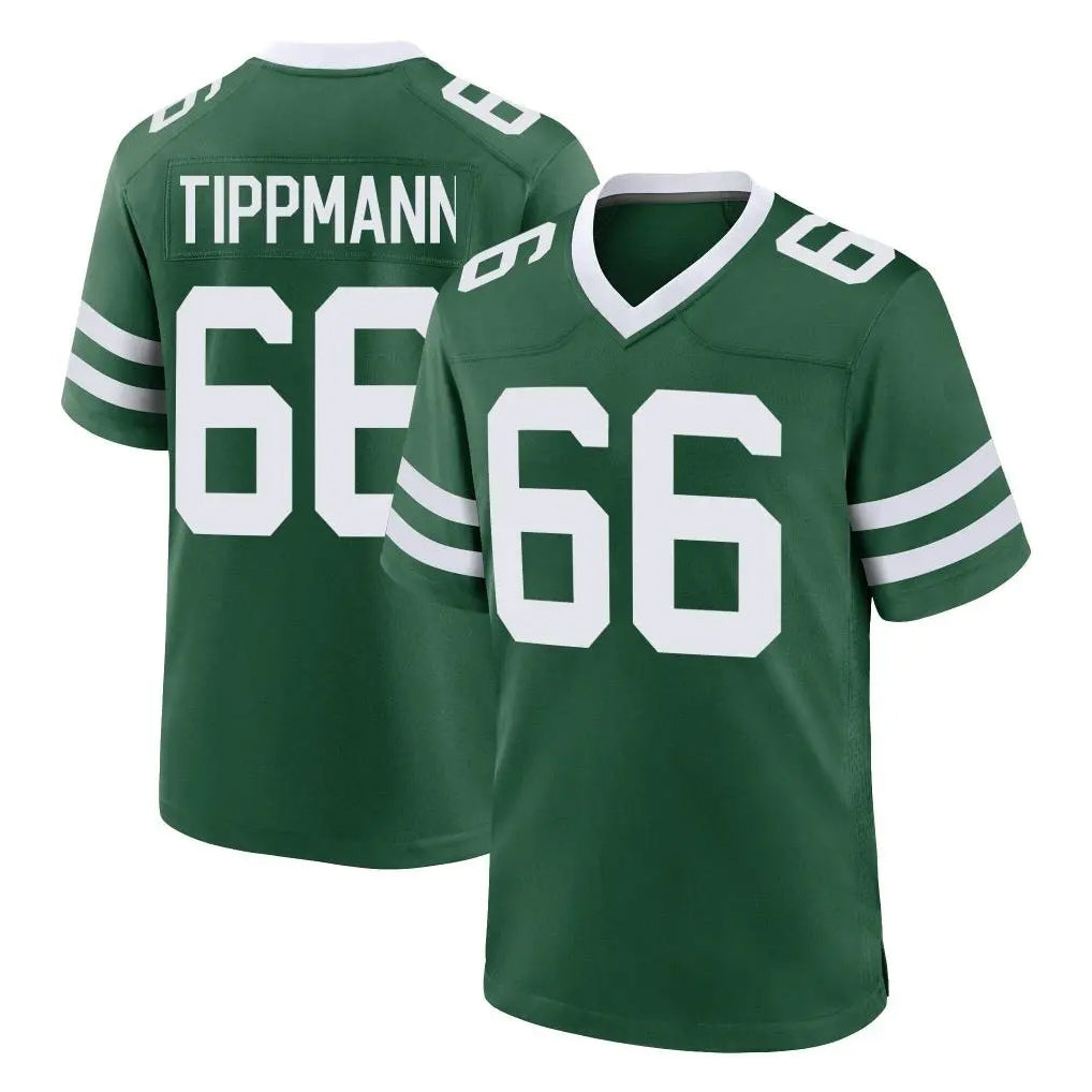 NY.Jets #66 Joe Tippmann Player Green Legacy Home Game STECN Stitched Jerseys