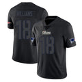 NE.Patriots #18 Kyle Williams Player Black Impact LImited Home Game STECN Stitched Jerseys