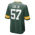 STECN GB.Packers #57 Brenton Cox Jr. Green Game Jersey