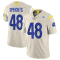 LA.Rams #48 Omar Speights Player Bone Limited Vapor Home Game STECN Stitched Jerseys