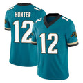 J.Jaguars #12 Travis Hunter Player Teal Prowler Throwback Vapor F.U.S.E. Limited Home Game STECN Stitched Jerseys