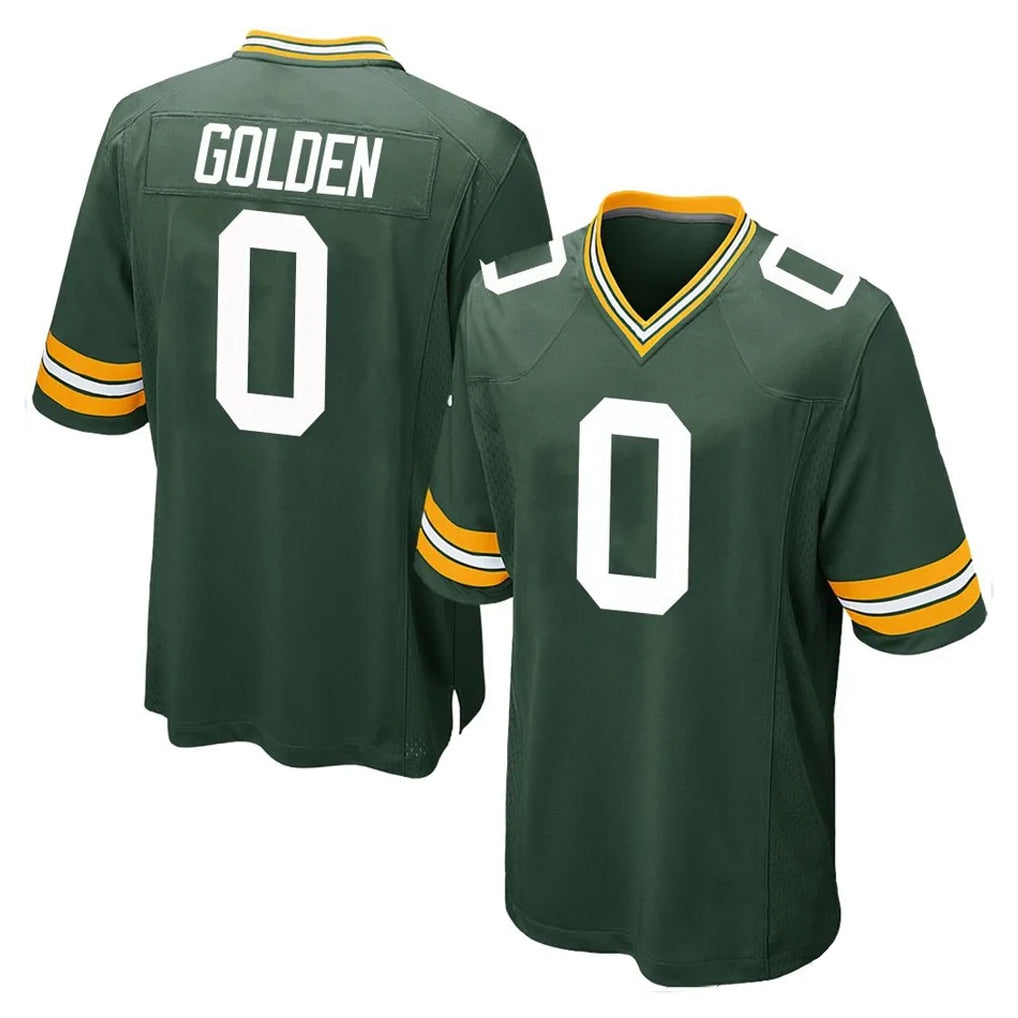 GB.Packers #0 Matthew Golden Player Green Home Game STECN Stitched Jerseys