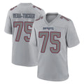 NE.Patriots #75 Alijah Vera-Tucker Player Gray Fashion Limited Home Game STECN Stitched Jerseys
