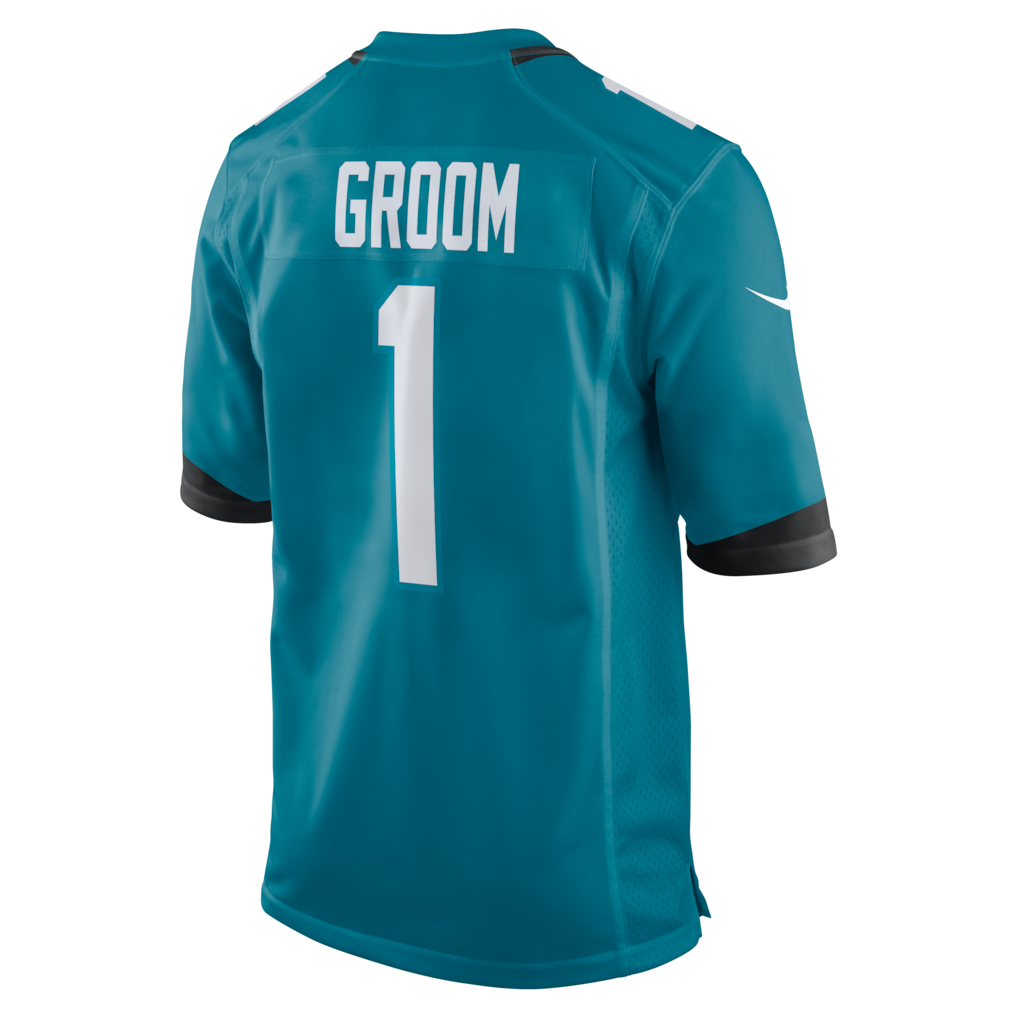 STECN J.Jaguars #1 Groom Teal Game Jersey