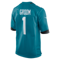 STECN J.Jaguars #1 Groom Teal Game Jersey