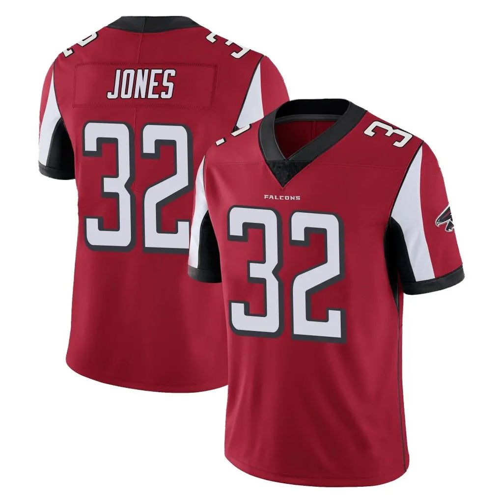 A.Falcons #32 Cash Jones Player Red Color Vapor Untouchable Limited Home Game STECN Stitched Jerseys