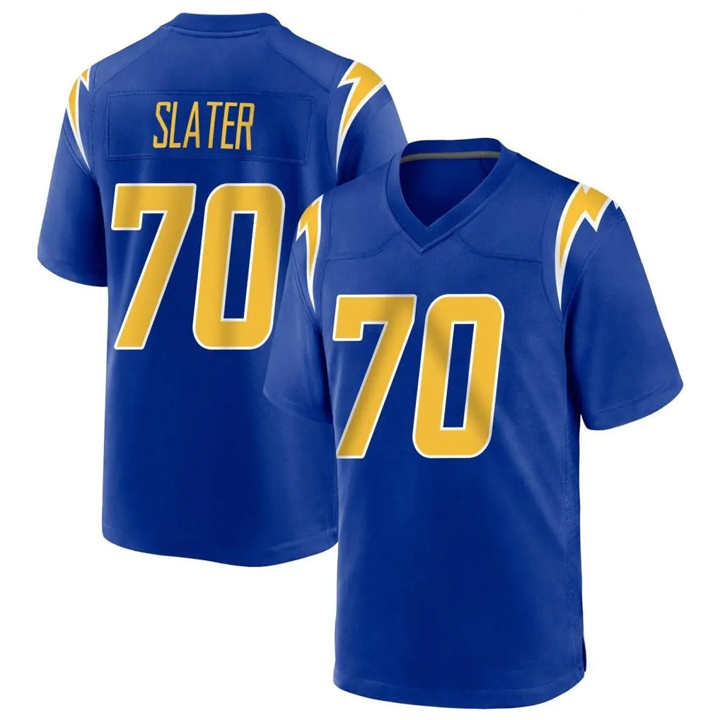 LA.Chargers #70 Rashawn Slater Player Royal Home Game STECN Stitched Jerseys