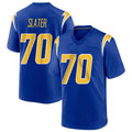 LA.Chargers #70 Rashawn Slater Player Royal Home Game STECN Stitched Jerseys