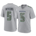 S.Seahawks #5 Jason Myers Player Gray Atmosphere Fashion Home Game STECN Stitched Jerseys