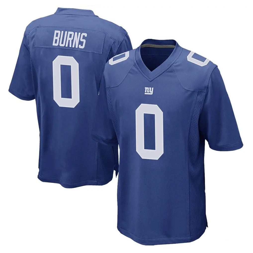 NY.Giants #0 Brian Burns Player Royal Home Game STECN Stitched Jerseys