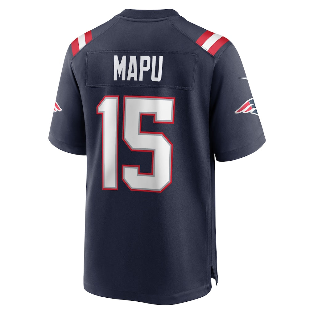 STECN NE.Patriots #15 Marte Mapu Navy Game Retired Player Jersey