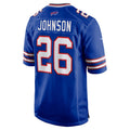 STECN B.Bills #26 Ty Johnson Royal Team Game Jersey