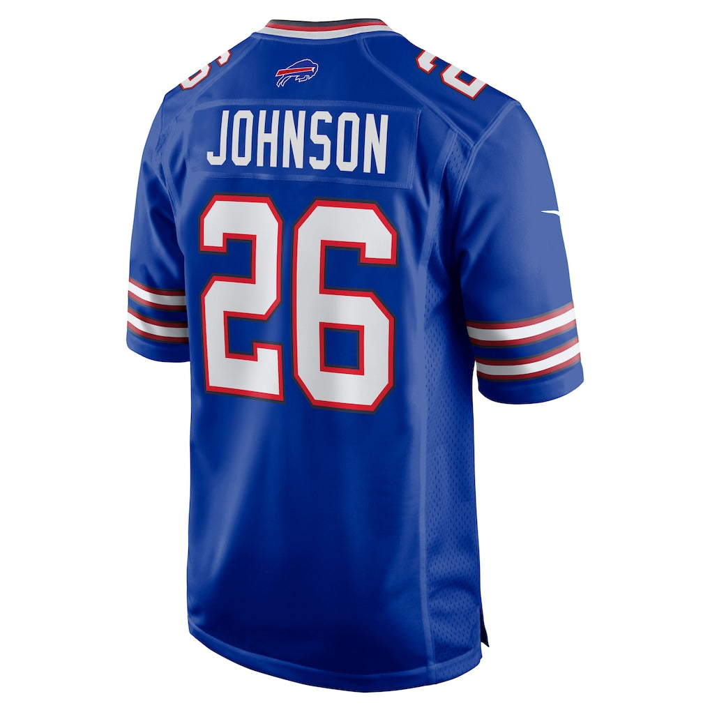 STECN B.Bills #26 Ty Johnson Royal Team Game Jersey