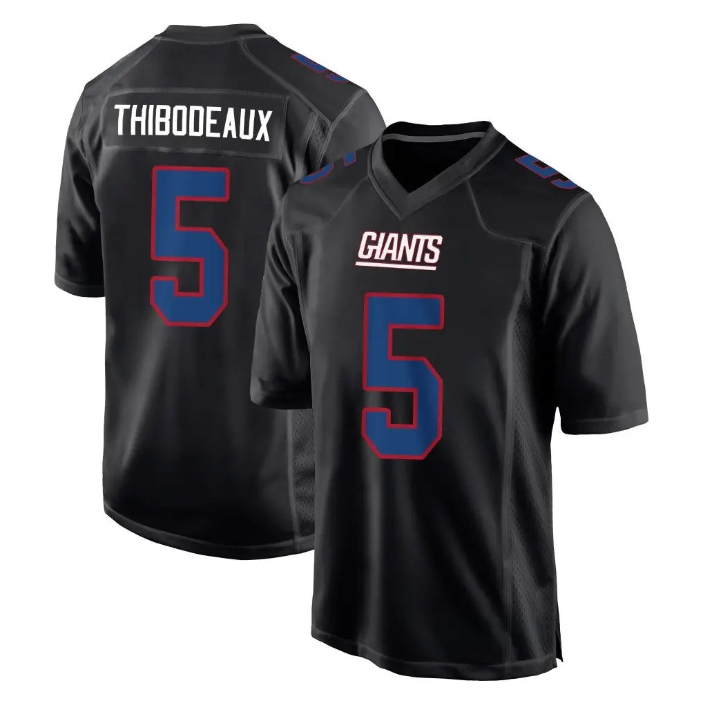 NY.Giants #5 Kayvon Thibodeaux Player Carbon Fashion Limited Home Game STECN Stitched Jerseys