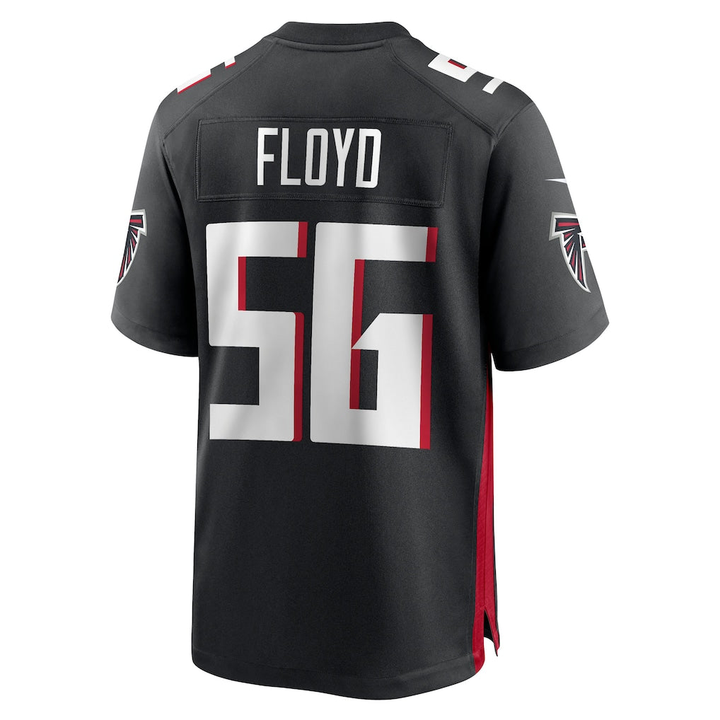STECN A.Falcons #56 Leonard Floyd Black Team Game Jersey
