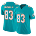 M.Dolphins #83 Kevin Coleman Jr. Player Aqua Limited Vapor F.U.S.E. Home Game STECN Stitched Jerseys