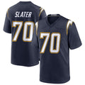 LA.Chargers #70 Rashawn Slater Player Navy Alternate Home Game STECN Stitched Jerseys